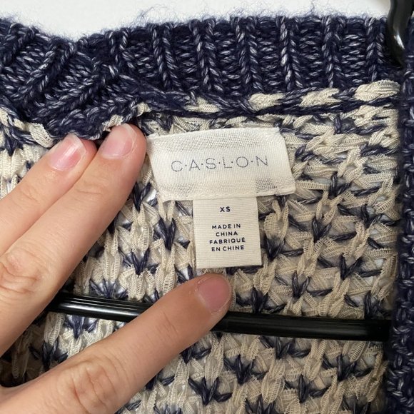 Caslon Textured Open Front Cardigan - Picture 3 of 4